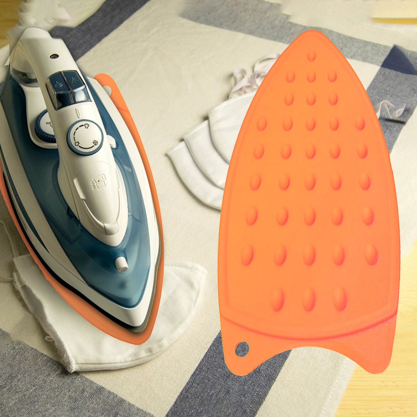 Heat-Resistant Silicone Iron Rest Pad for Ironing Board Steam Compact Iron