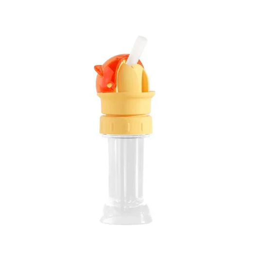 Reusable Children Beverage Water Bottle Straw Lid