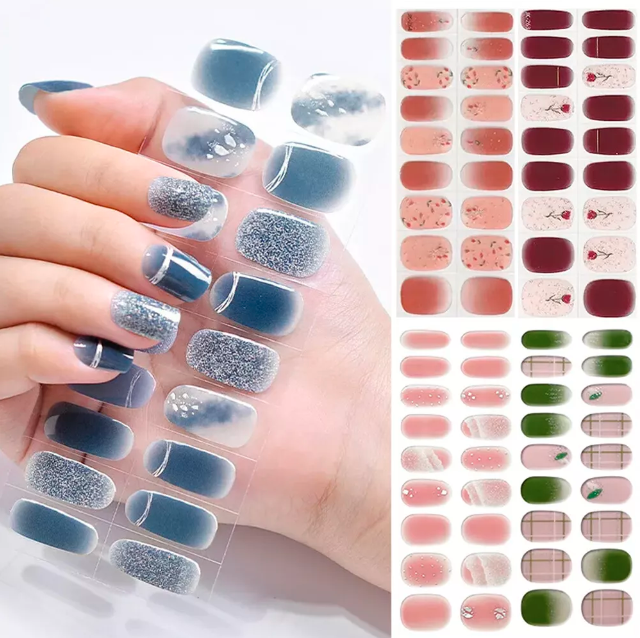 UV Gel Nail Stickers (Sheet of 20)