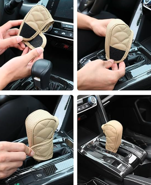 Car Leather Handbrake and Gear Cover