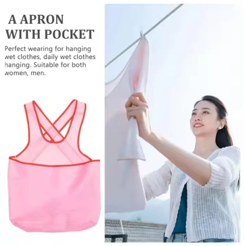 Waterproof Large Pocket Laundry Apron