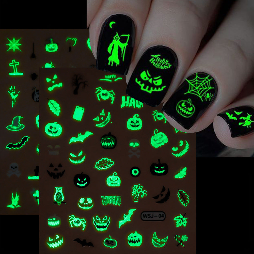 Glow-in-the-dark nail sticker (PACK OF 3)